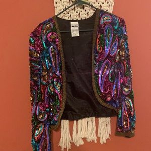 Vintage Sequin Party Jacket